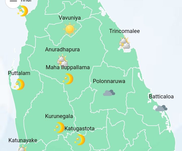 Heavy showers in Uva province, Ampara and Batticaloa districts